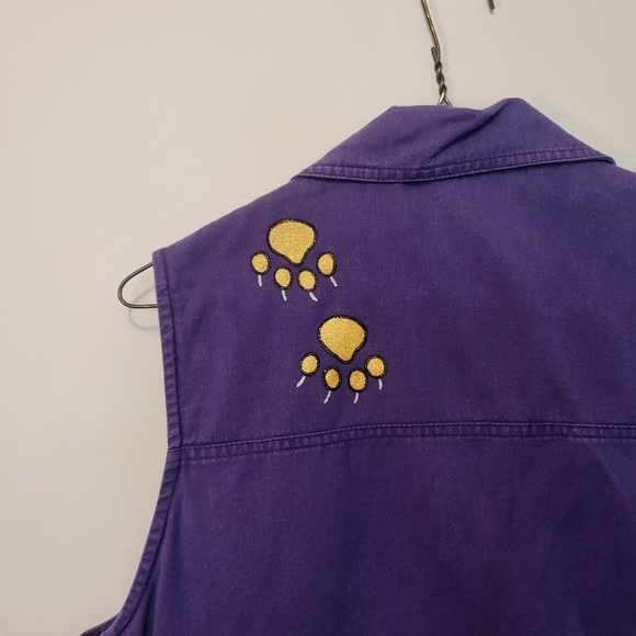 Iris 2 piece skirt and Vest hand painted set. Medium - Picture 8 of 9